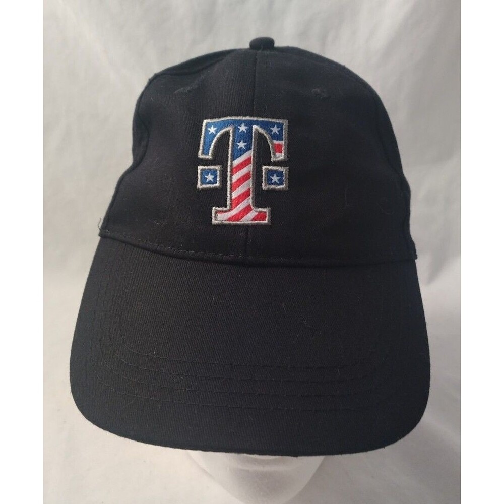 Team T-Mobile Tuesdays Black Strapback Cap Hat American Flag/Camo Design-NEW